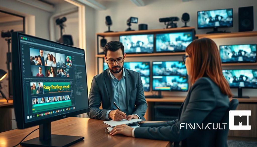 video editing services for business|A professional female video editor